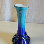Art Nouveau vase in Biot glass by J.M. OPERTO - mid 20th century