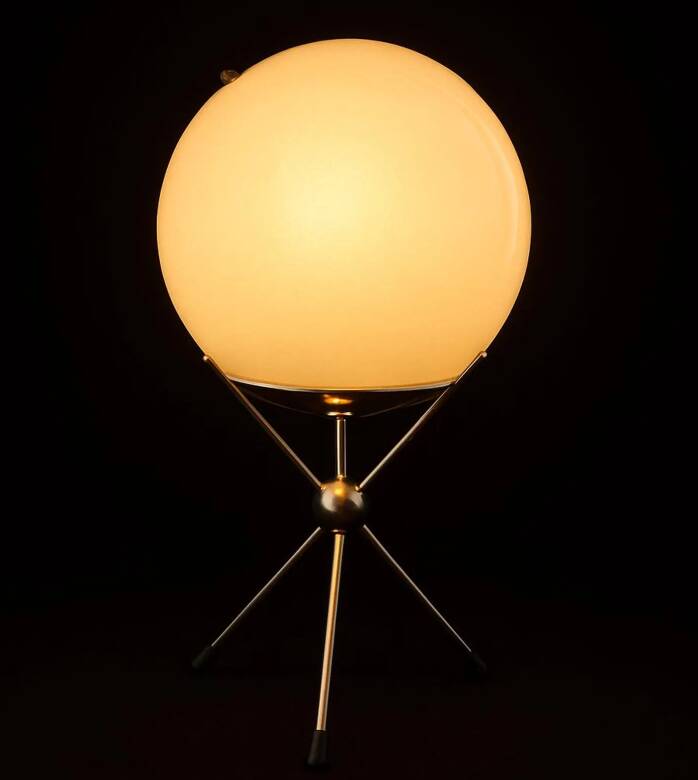Vintage Italian table lamp in Stilnovo style, 1999.