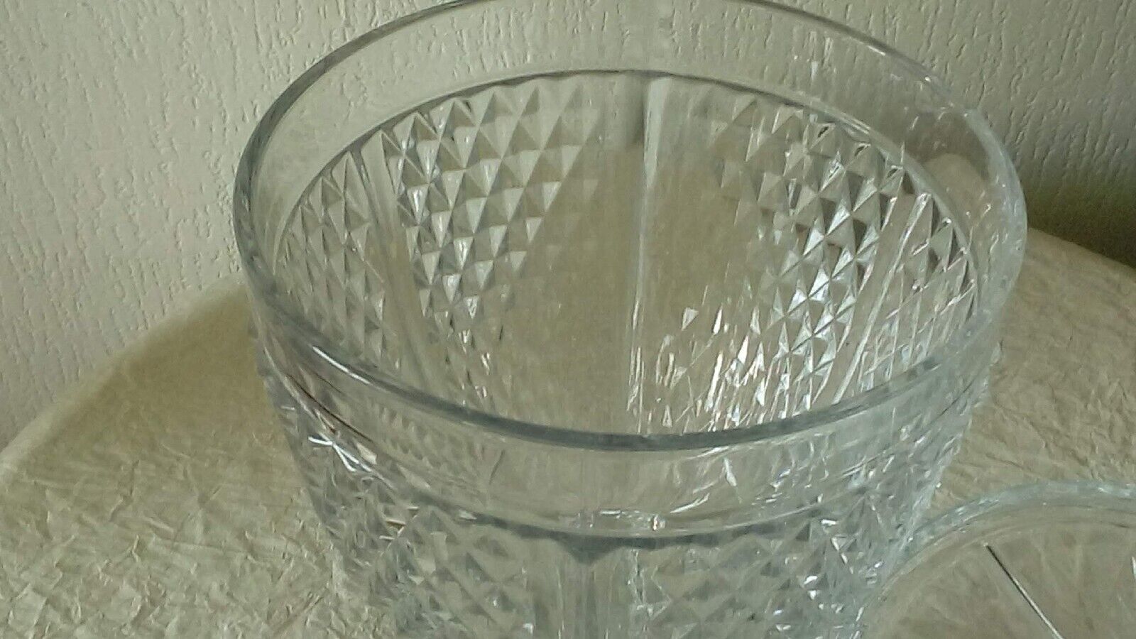 Glass candy box covered pot shower base diamond tip decor