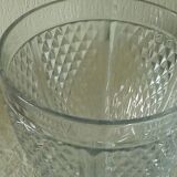 Glass candy box covered pot shower base diamond tip decor