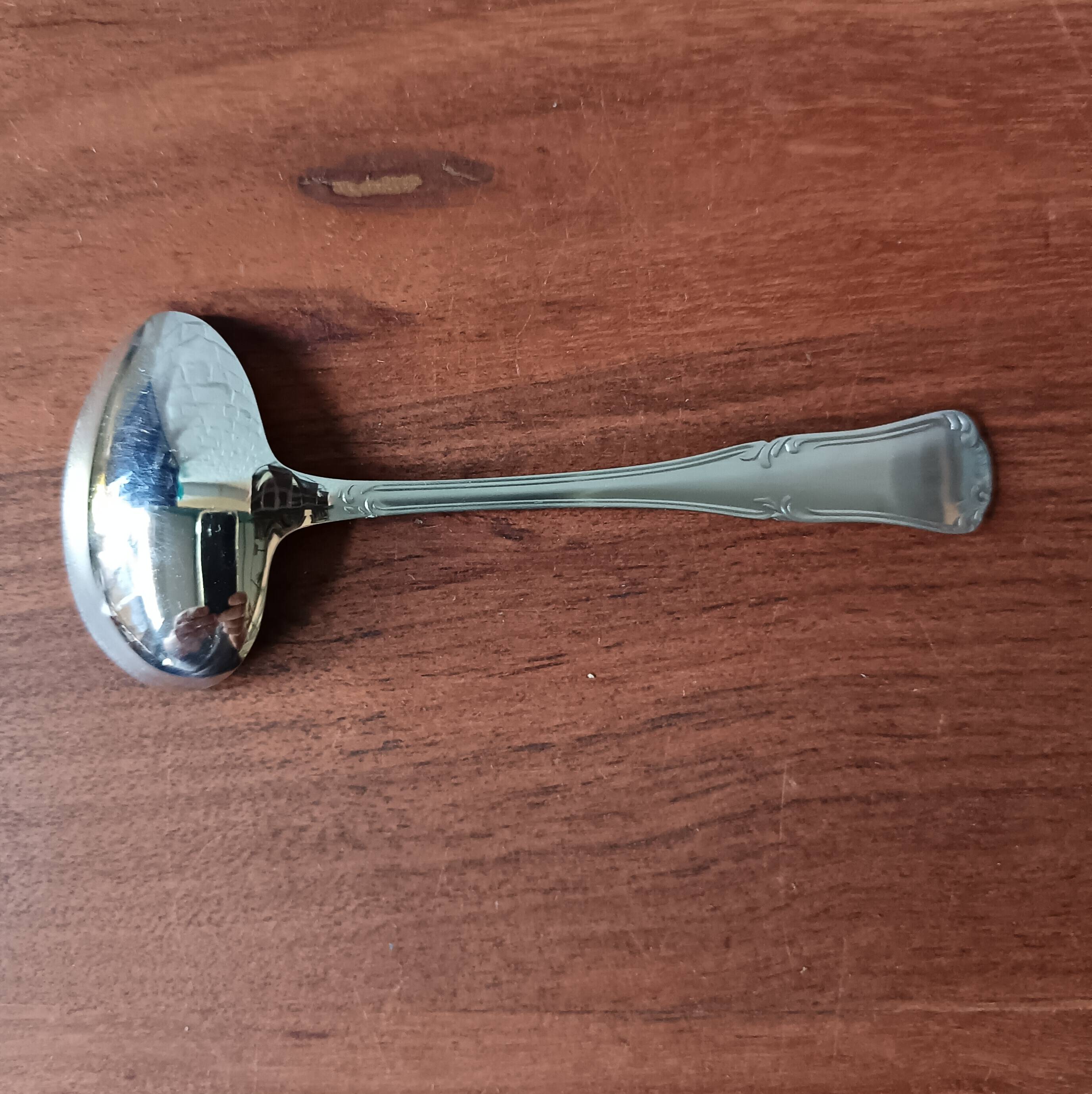 EARLY AGE baby stainless steel plate with spoon Jean Couzon Goldsmith