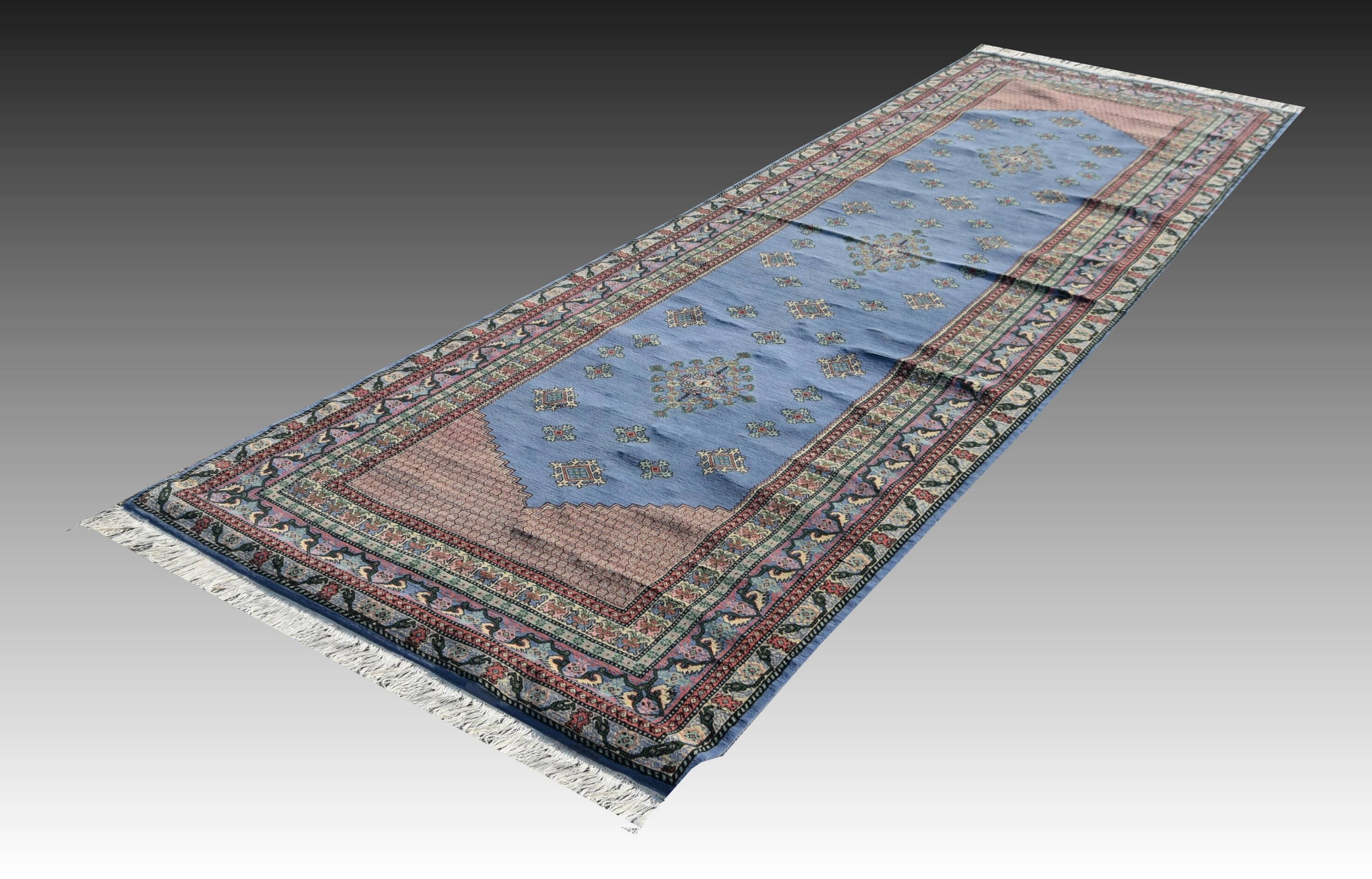 Large Handmade KAIROUAN Rug: 4.63 X 1.58 Meters