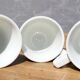 Trio of Café de Paris cups, Auteuil porcelain