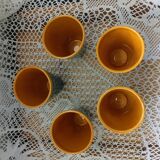 5 old Vallauris mugs / mazagrans