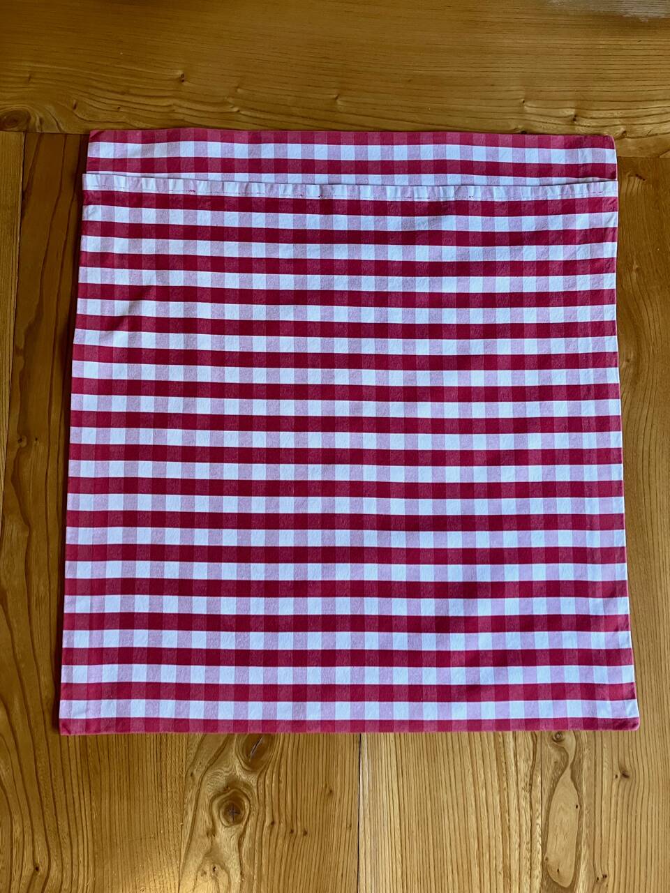 Housse de coussin tissu Vichy