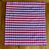 Vichy fabric cushion cover