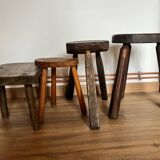 Set of 4 mismatched stools