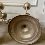 Pair of old brass candlesticks