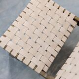 Chic Moroccan leather armchair