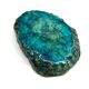 Cendrier vintage en albâtre turquoise, années 70