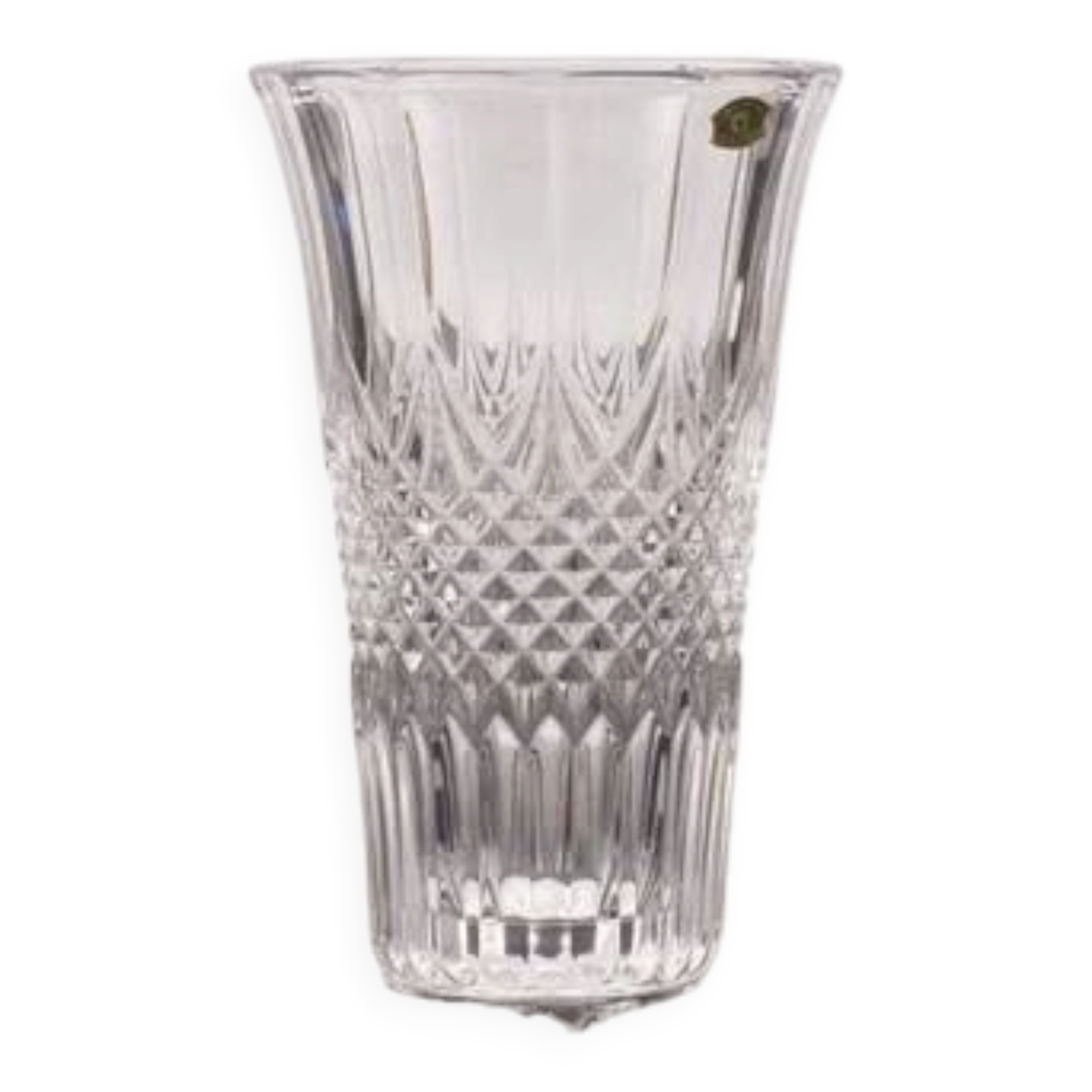 Otero crystal vase from Val Saint Lambert