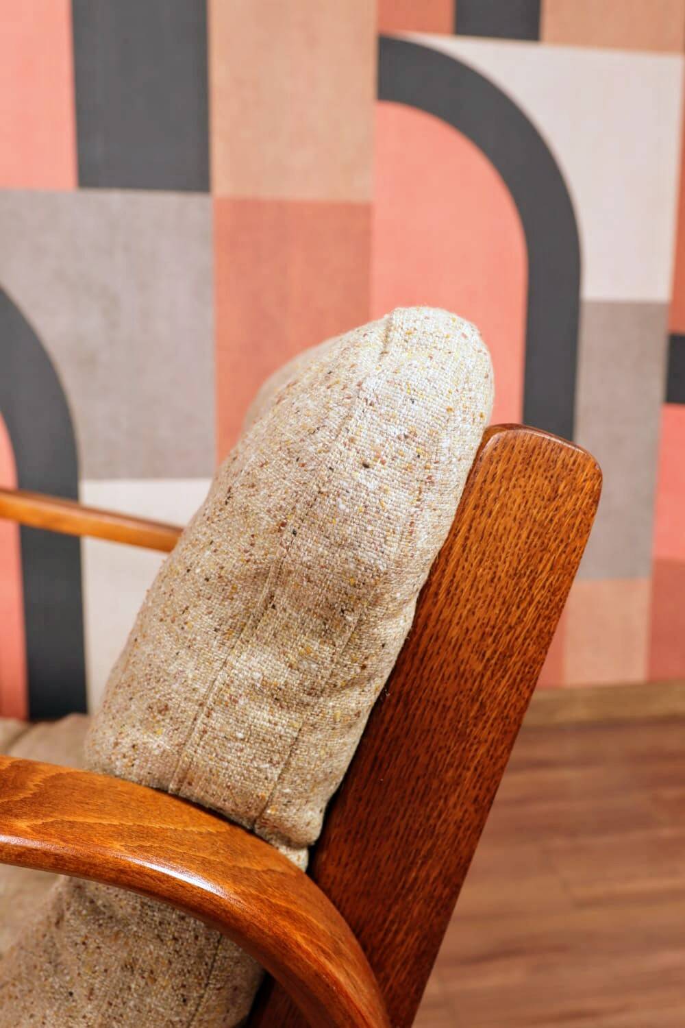 Vintage armchair granola beige 1960