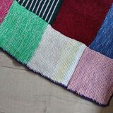 Wool patchwork blanket