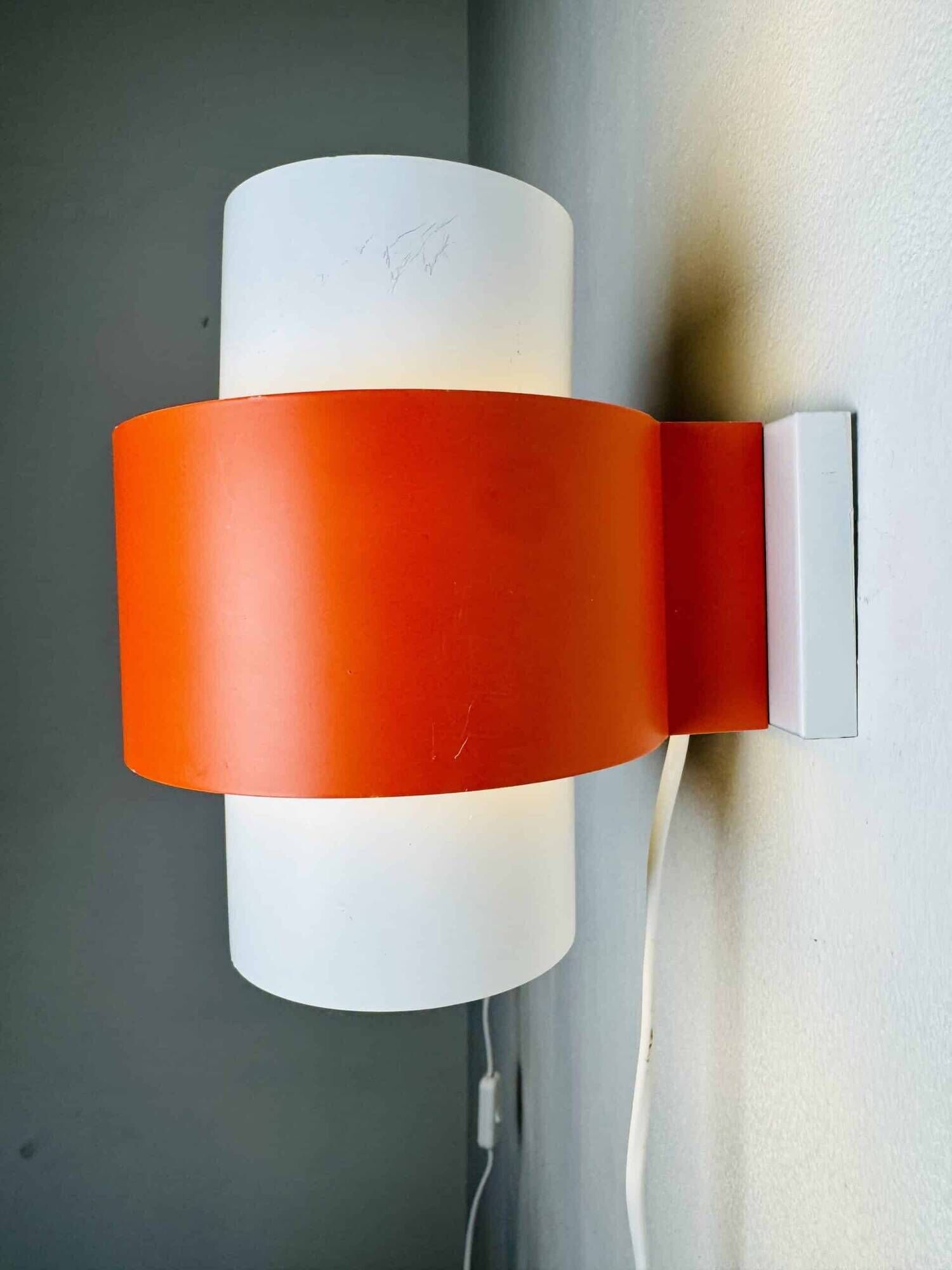Curved Cylindrical Wall Lamps By J.J.M. Hoogervorst For Anvia Nederland, The Netherlands 1960S