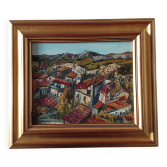 Provencal village painting