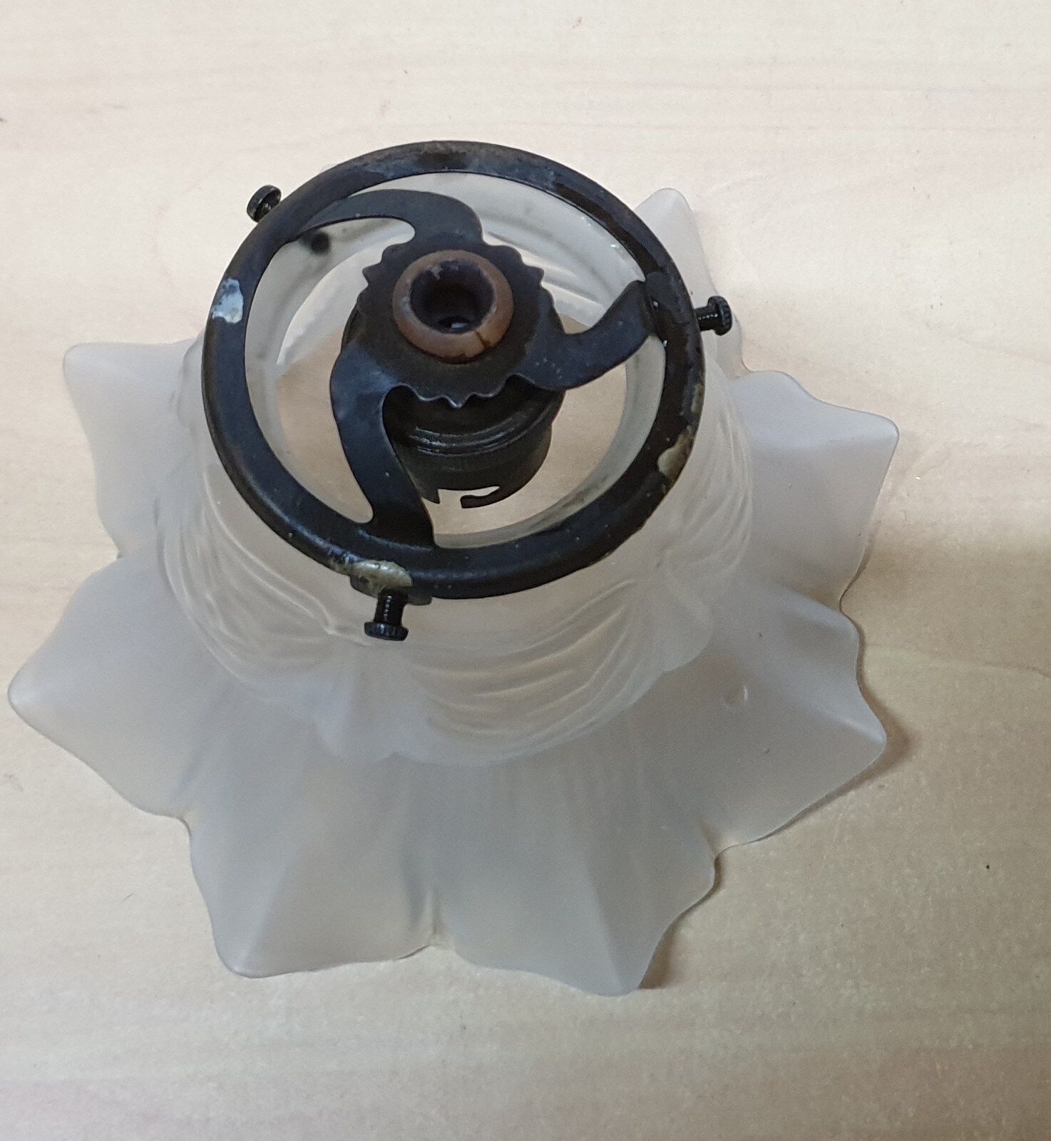Frosted glass tulip lampshade