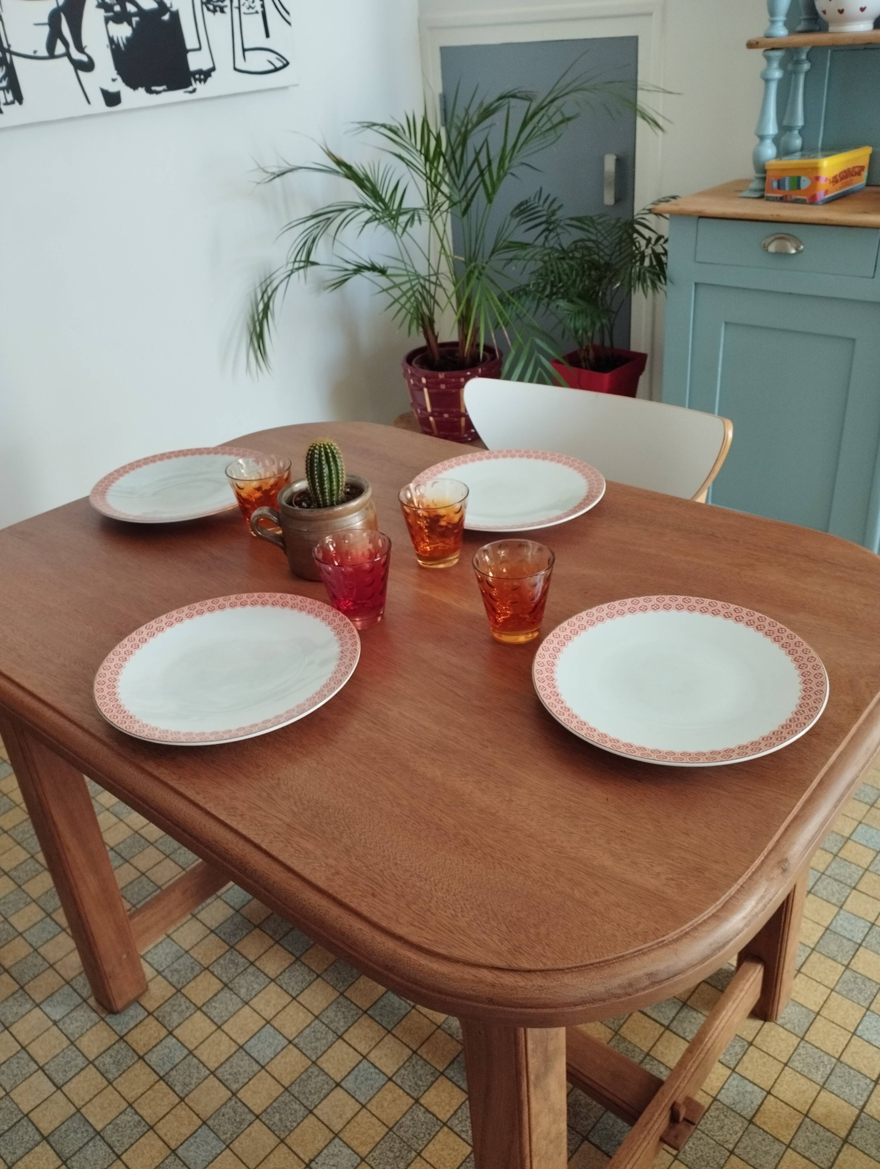 Table à manger vintage
