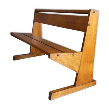 Banc de communauté en chêne, 1950