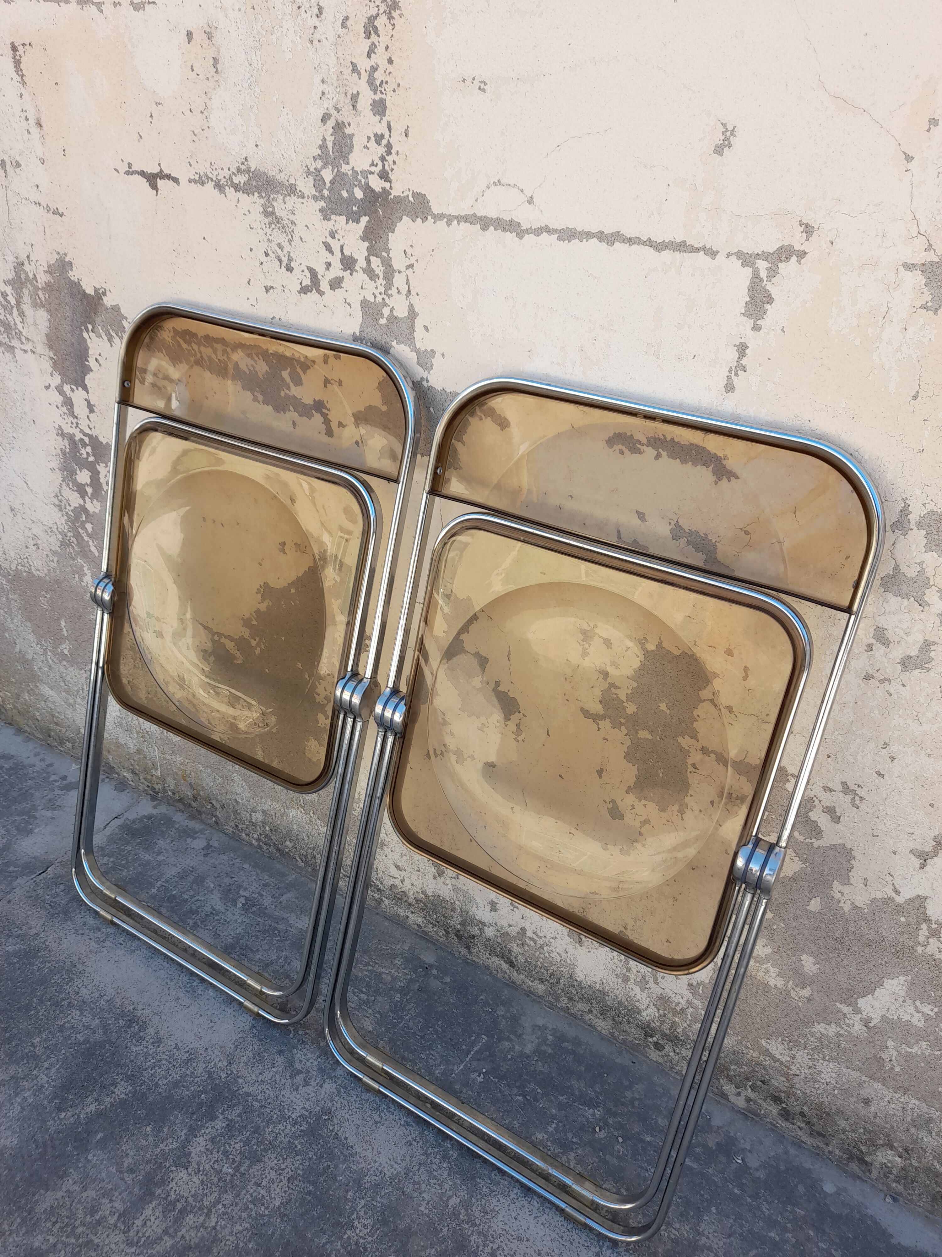 Pair of Castelli chairs signed italy Design