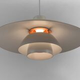 White pendant light PH 4/3 by Poul Henningsen for Louis Poulsen. Denmark 1970s