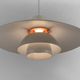 White pendant light PH 4/3 by Poul Henningsen for Louis Poulsen. Denmark 1970s