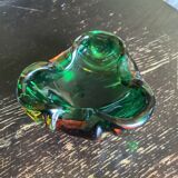 Colored glass ashtray Murano style around the 1960s dimension: H-6cm- L-14cm-