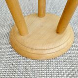 Tripod stool in light wood, 60s