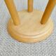 Tripod stool in light wood, 60s