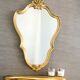 Miroir baroque doré avec sa tablette 54x86cm