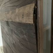 Antique wooden wall display cabinet