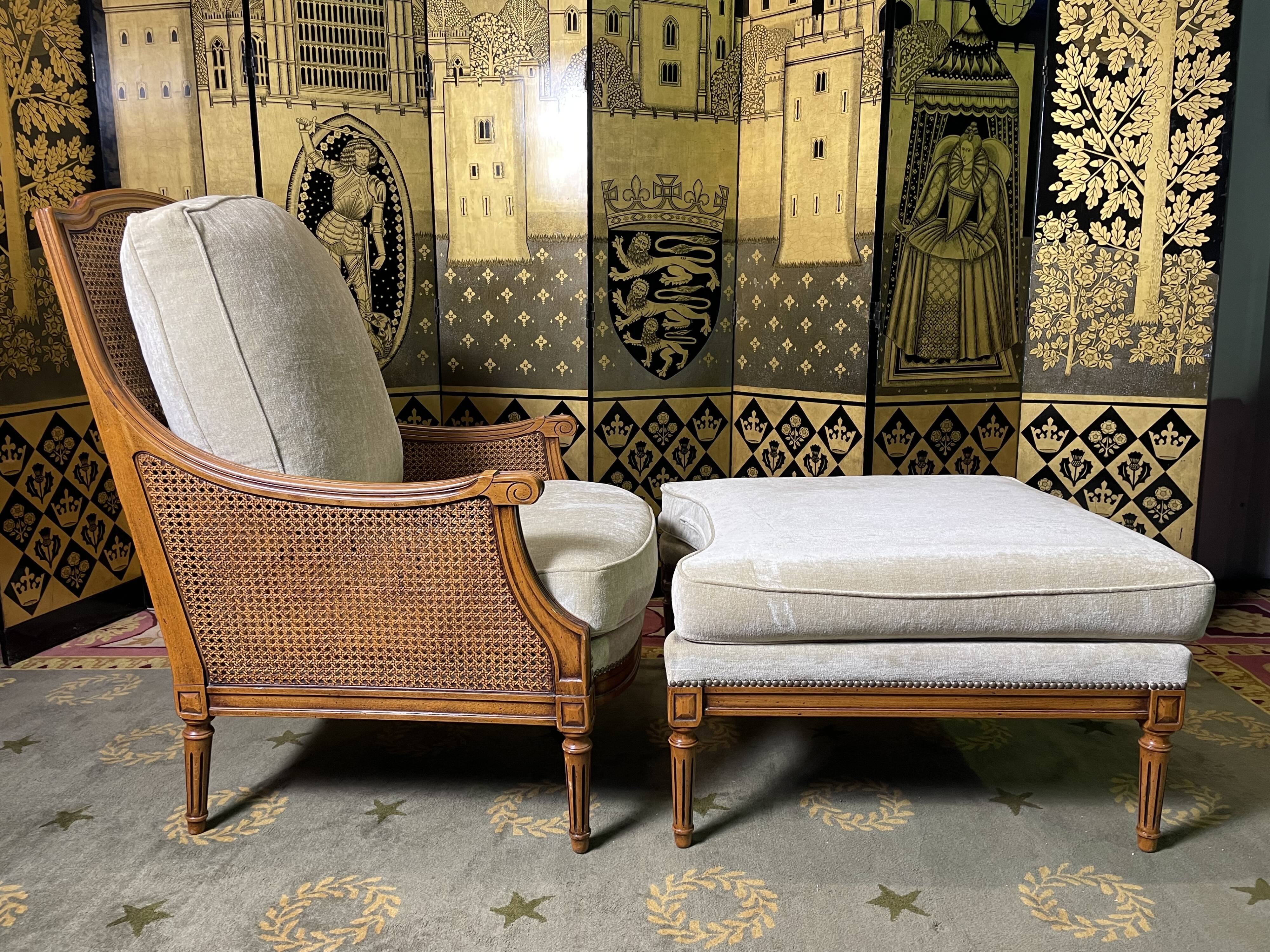 Louis Roche Bobois style broken Duchess armchair