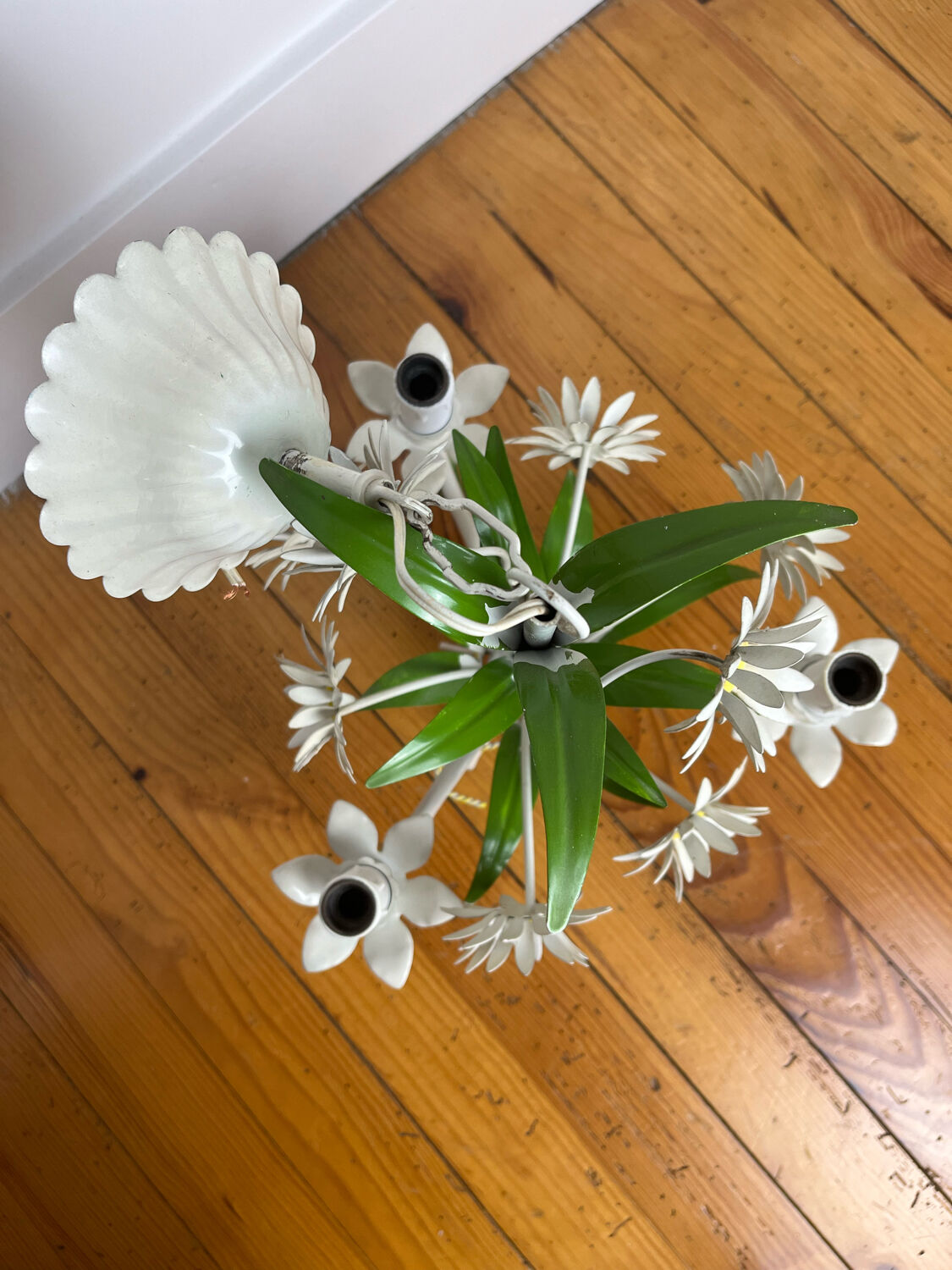 Lustre italien marguerites années 70