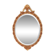 Vintage Italian mirror in gold and brown, gilded woodwork, 1960s.