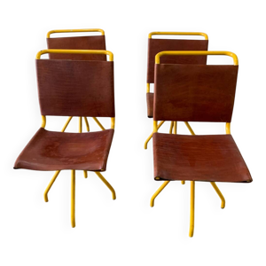 lot de 4 chaises cuir