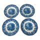 4 Woodland Wedgwood English blue hollow plates