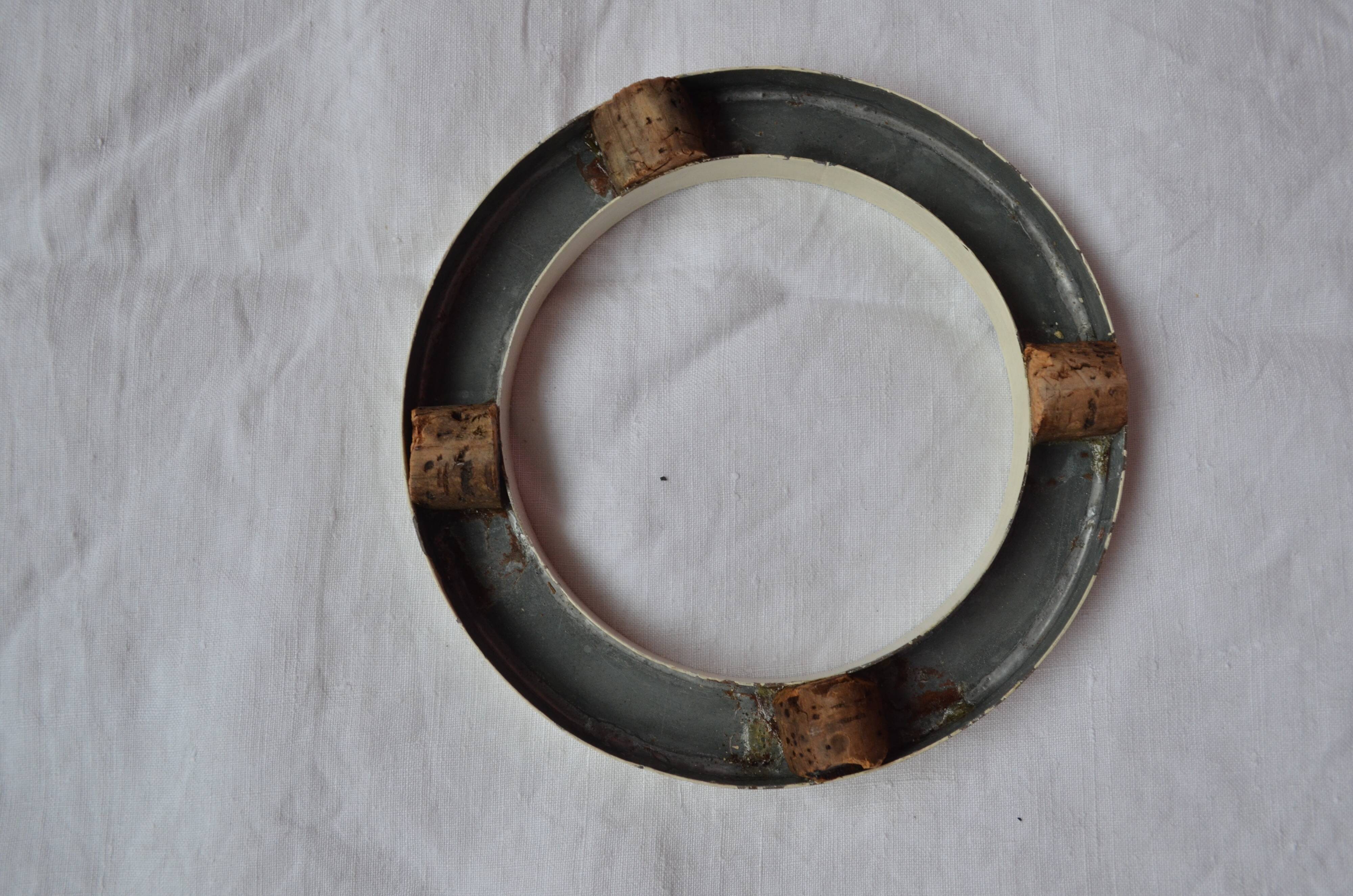 Vintage brand letter in zinc