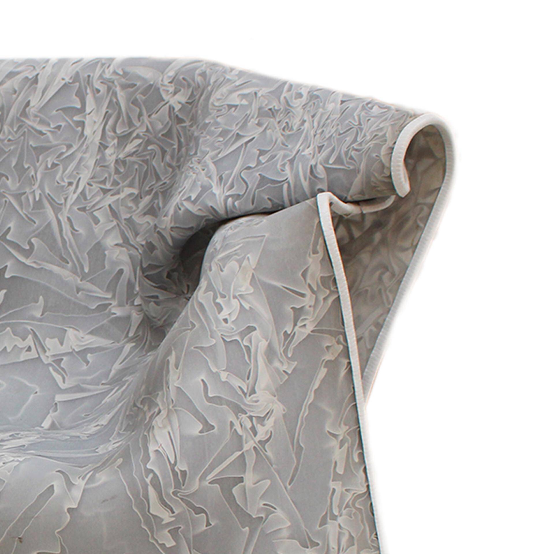 Chaise organique sculpturale grise en fibre de verre, Italie, années 1980.