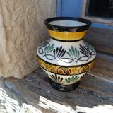 Vintage vase Breton St Jean De Bretagne faience