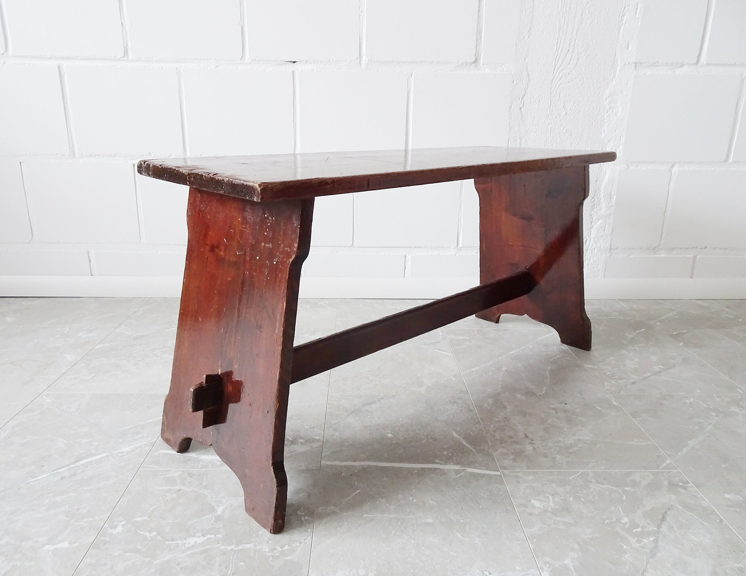 Banc rustique en bois massif