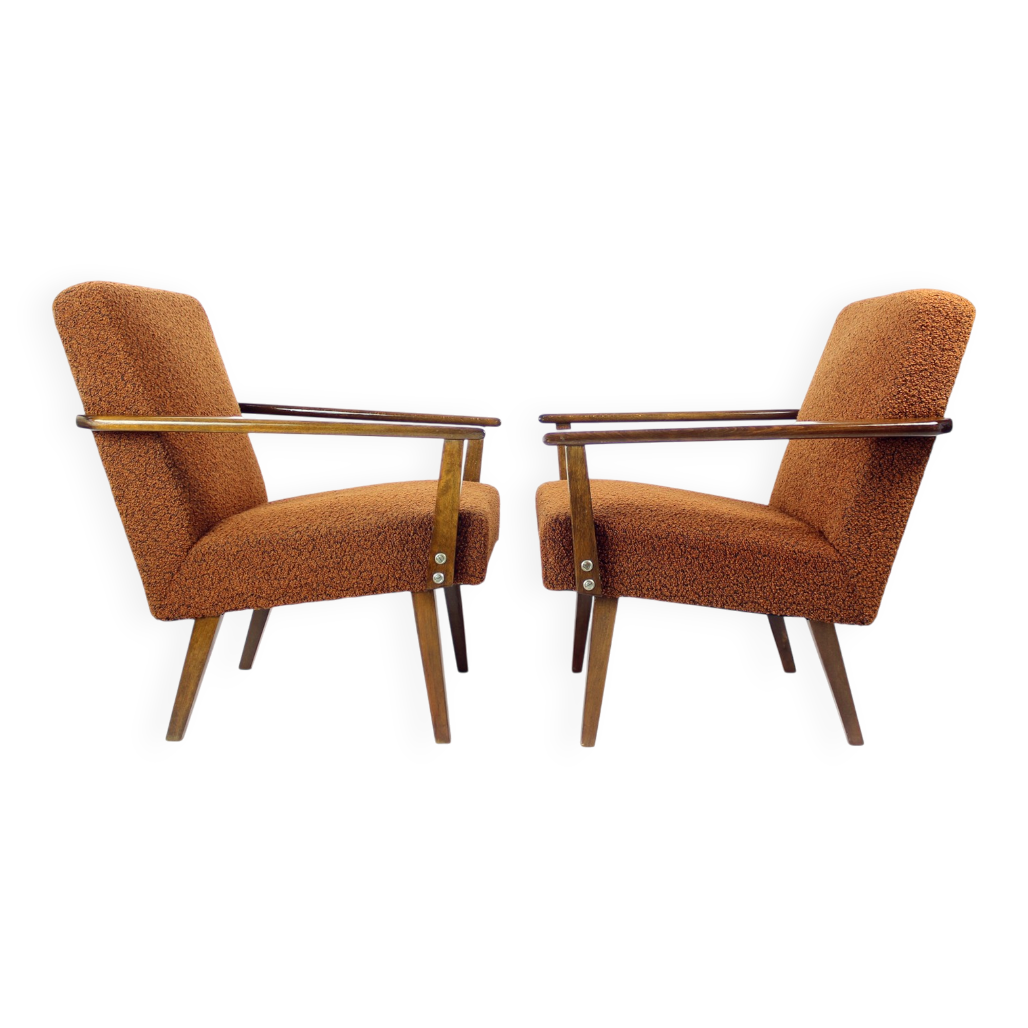 Pair Of Mid Century Modern Armchairs By Tatra Czechoslovakia, 1960s
