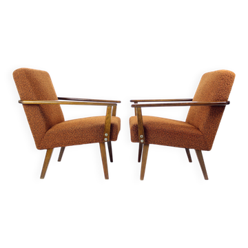 Pair Of Mid Century Modern Armchairs By Tatra Czechoslovakia, 1960s