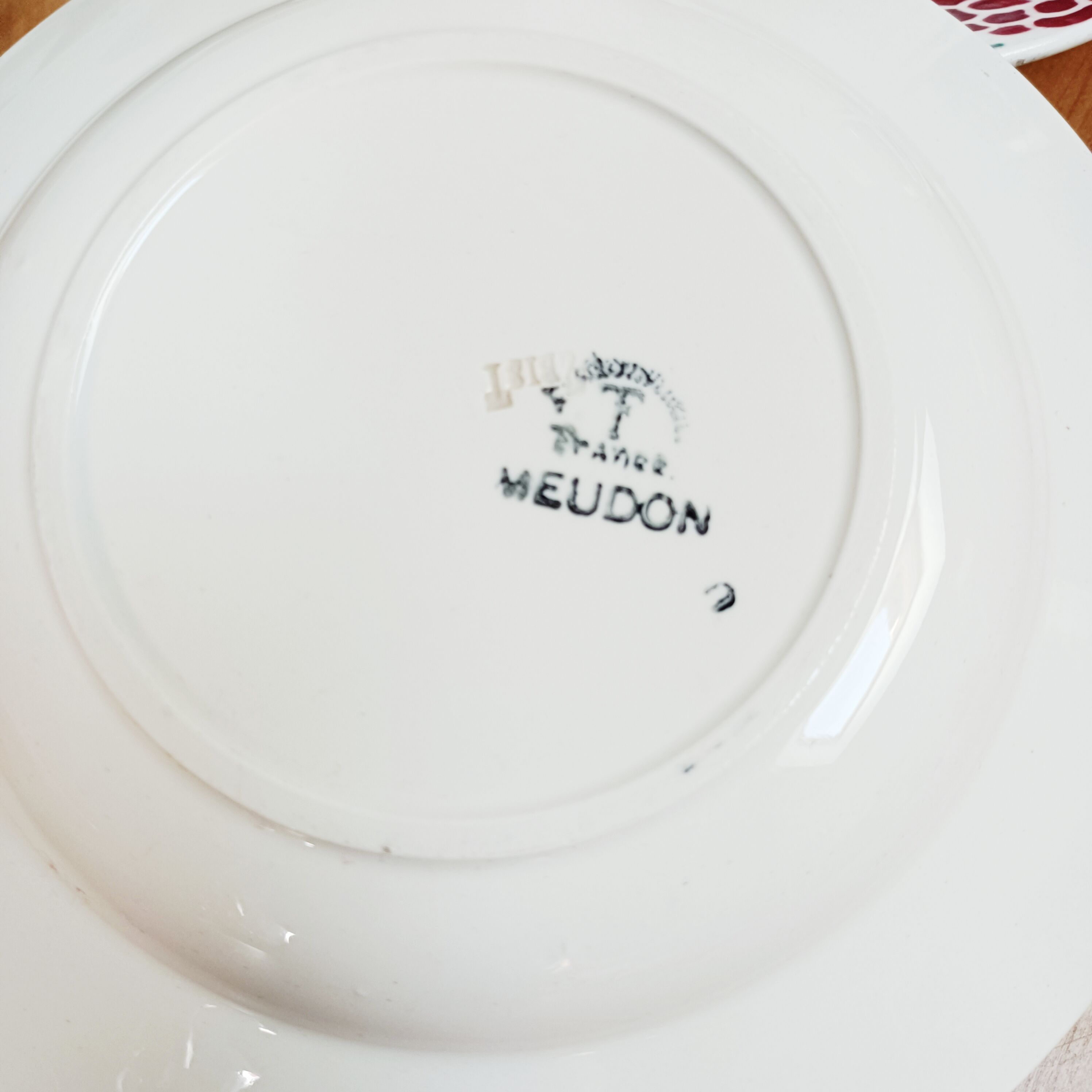Lot de 4 assiettes creuses Badonviller Meudon