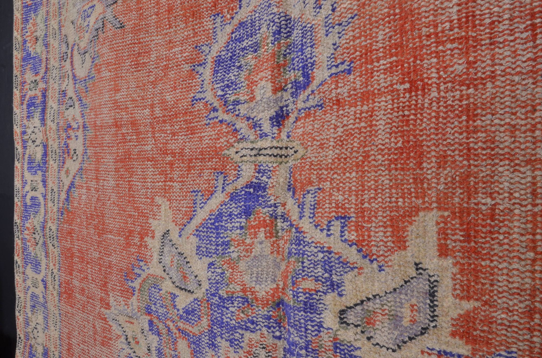 Tapis Oushak vintage fait main Anatique sku 2300
