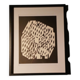Tableau Vintage Art Optique - Victor Vasarely - Frame 50x40cm