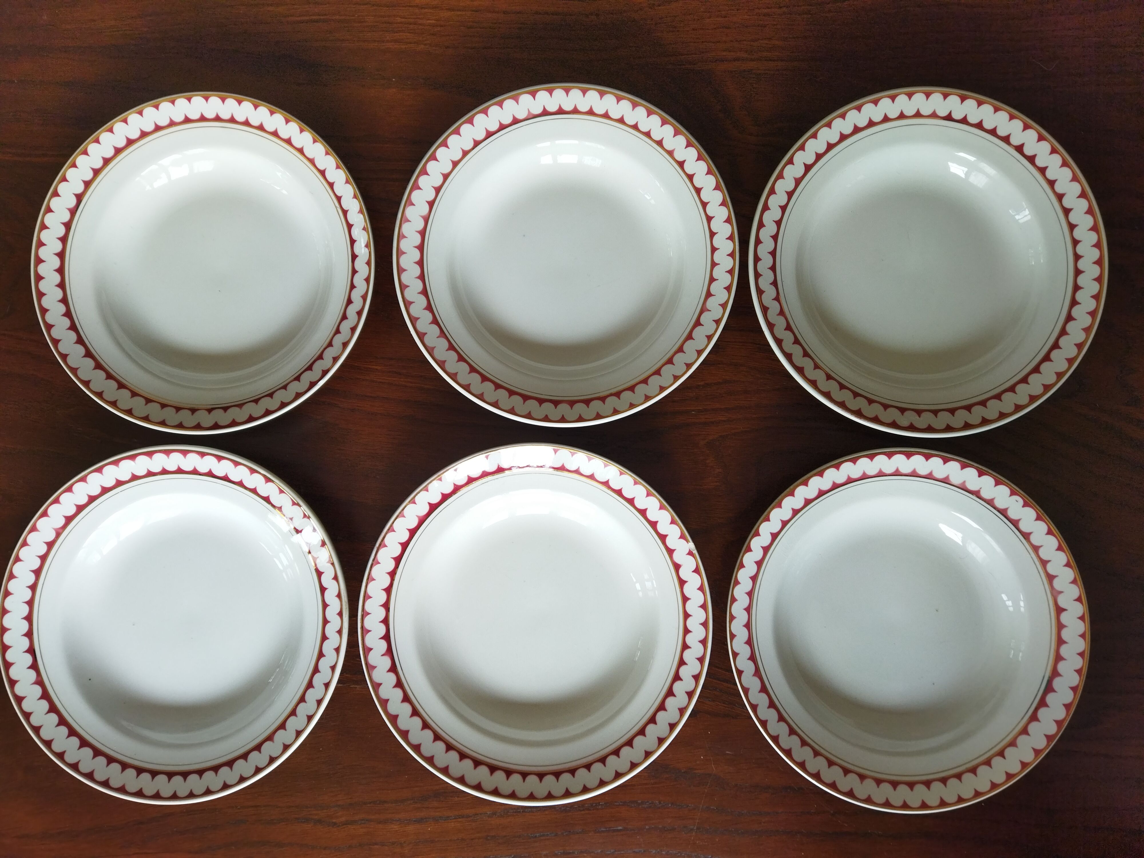 12 K&G Lunéville soup plates, Madrigal model
