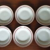12 K&G Lunéville soup plates, Madrigal model
