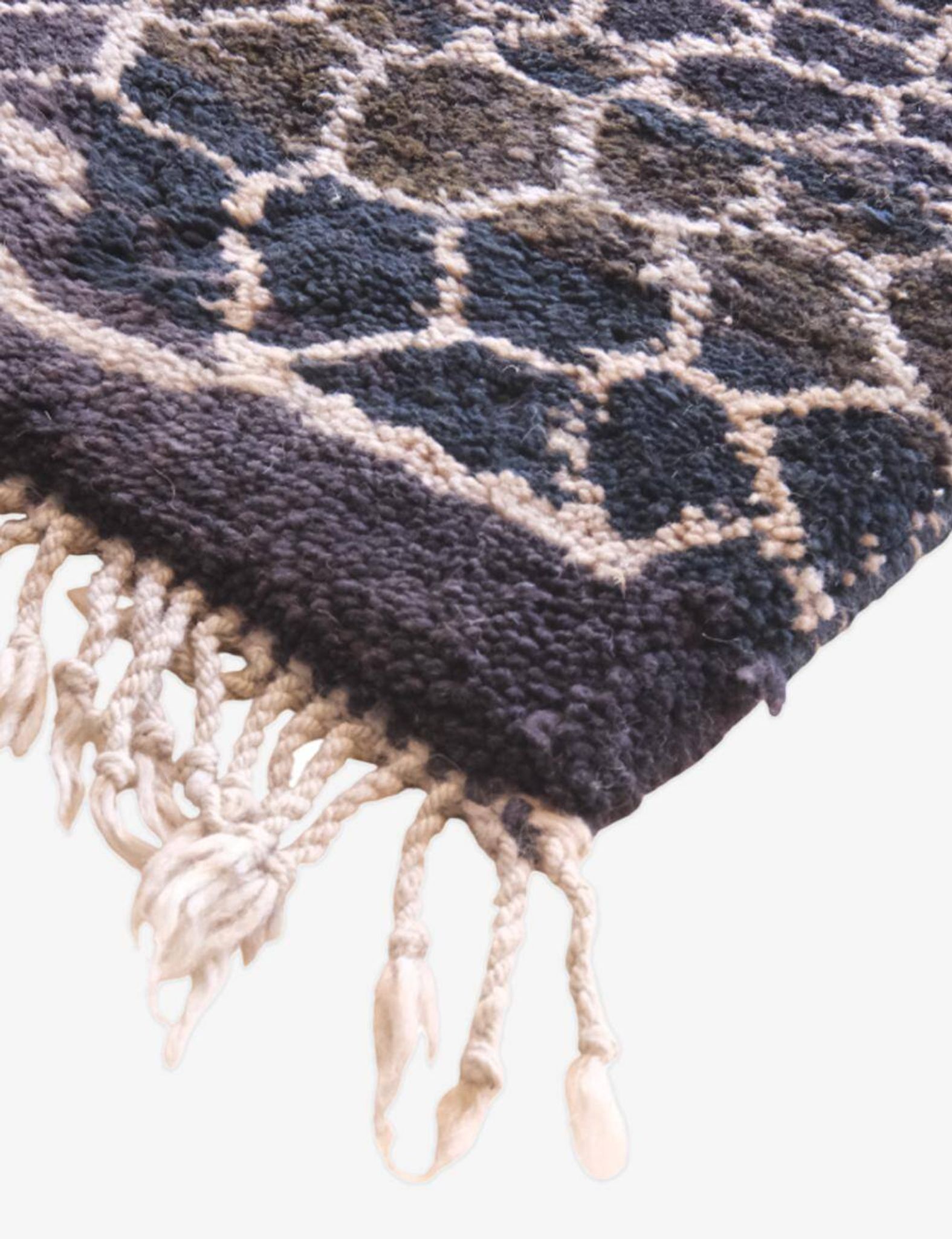 Tapis Noir Beni MRirt - 250 x 184 cm