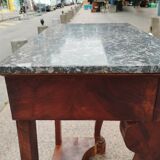 Old Louis XVI style console with marble top