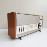 Mid century radio, tube radio europa 3030 with wood paneling