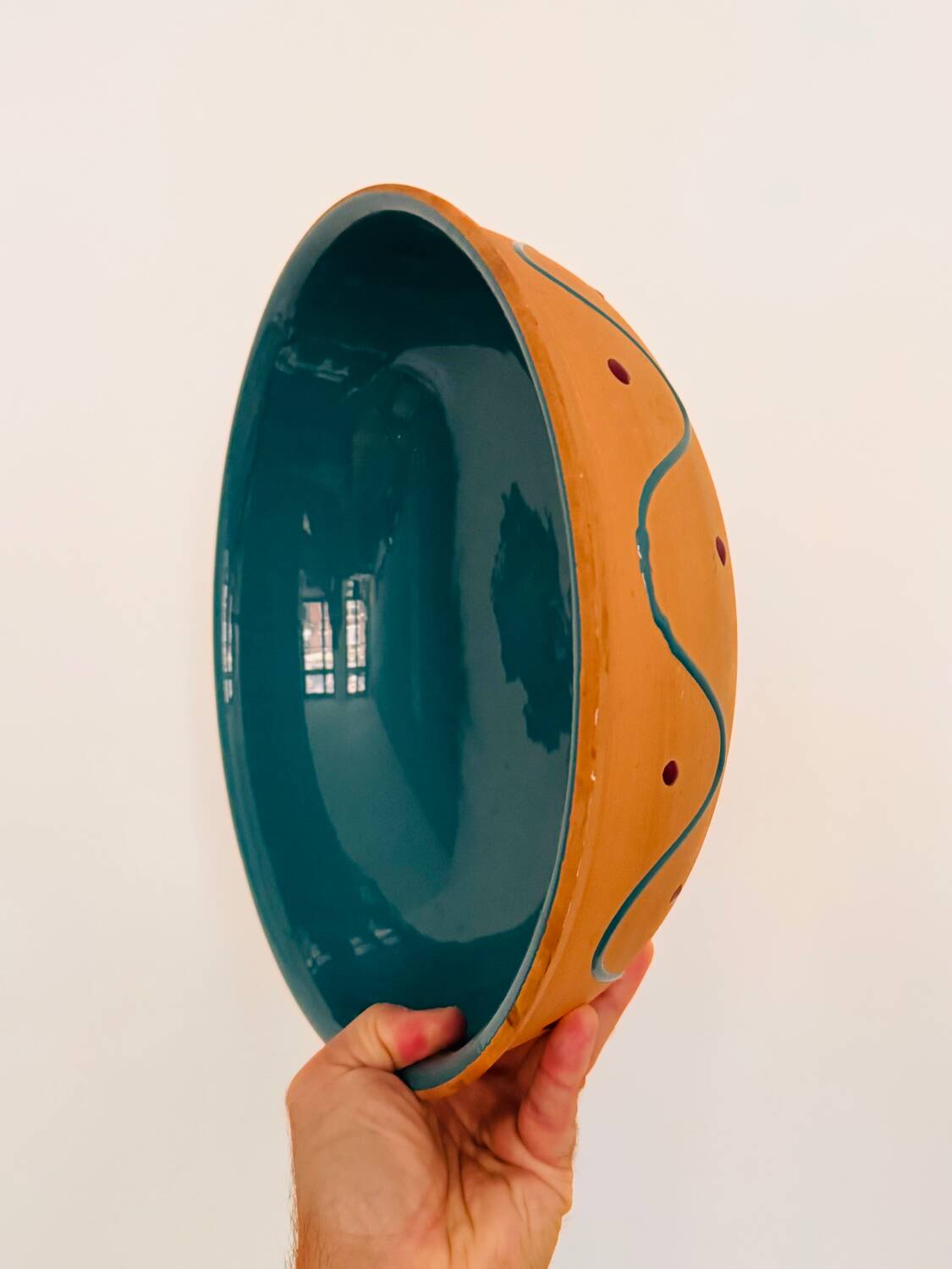 Large Terra Cotta Salad Bowl